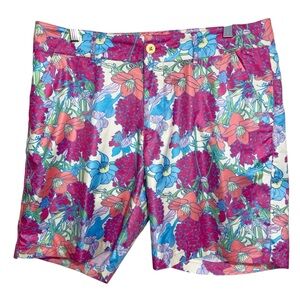 Birdies & Bows Shorts Womens Size 10 Golf Golfing Summer Resortwear  Floral EUC
